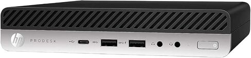 كمبيوتر مكتبي صغير HP ProDesk 600 G4، Intel Core i5-8500T حتى 3.5 جيجاهرتز، ذاكرة وصول عشوائي 8 جيجابايت 256 جيجابايت SSD، نوع C، لوحة مفاتيح وماوس، 2 منفذ عرض، Windows 11 Pro (متجدد) in Saudi Arabia