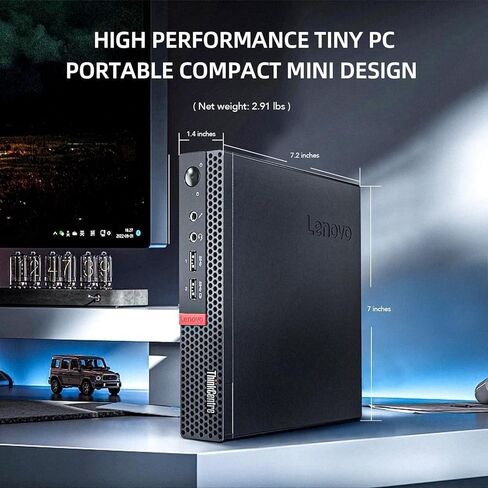 Lenovo ThinkCentre M710Q Mini Tiny Business Desktop PC, Windows 11 Pro, Core 6100, 16GB RAM, 256GB SSD, Keyboard, Mouse, DisplayPort, WiFi (Renewed) in Saudi Arabia
