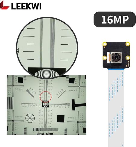IMX519 Autofocus Raspberry Pi Camera for Pi 5, 4, Zero 2W, 16MP PDAF&CDAF High Resolution Camera Module, Compatible with Raspberry Pi Accessories in Saudi Arabia