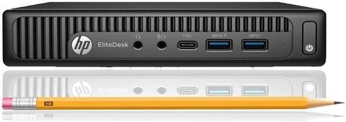 كمبيوتر HP EliteDesk 800G2 Mini PC، كمبيوتر مكتبي صغير يعمل بنظام التشغيل Windows 11، Intel Core i5-6500T، ذاكرة وصول عشوائي سعتها 8 جيجابايت، محرك أقراص SSD سعة 256 جيجابايت، لوحة مفاتيح وماوس (متجدد) in Saudi Arabia