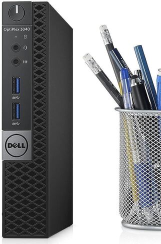 Dell Optiplex 3040 Micro Mini Desktop Computer PC with 24" Monitor, Quad-Core i5-6500, 8GB RAM, 256GB SSD, WiFi, Bluetooth, Keyboard & Mouse, Windows 11 Pro (Renewed) in Saudi Arabia