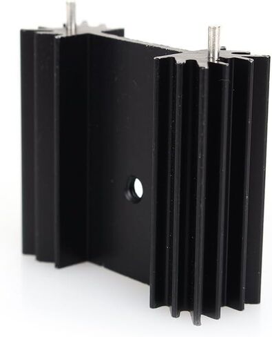 Easycargo To-220 Aluminium Heatsink, TO220 Heat Sink TO-247 Insulator Screws Mounting Kit for Cooling MOSFET SCR Power Voltage Regulator ICS 30mmx34mmx12mm (Anodized Black 5-Pack) in Saudi Arabia