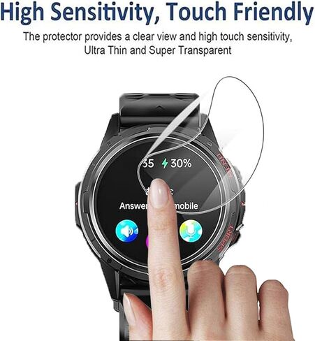 3 Pack For Garmin Vivoactive 6 Screen Protector watch film Screen film, [TPU film] [PET film] [film Friendly] for Garmin Vivoactive6 film TPU soft film in Kuwait