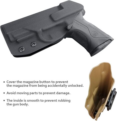 POLE.CRAFT الحافظة IWB Kydex لـ PX4 Storm Compact - داخل حزام الخصر المخفي - Adj. عدم القدرة على الاحتفاظ - زر الغطاء المغناطيسي - عدم التآكل - عدم وجود اهتزاز in Saudi Arabia