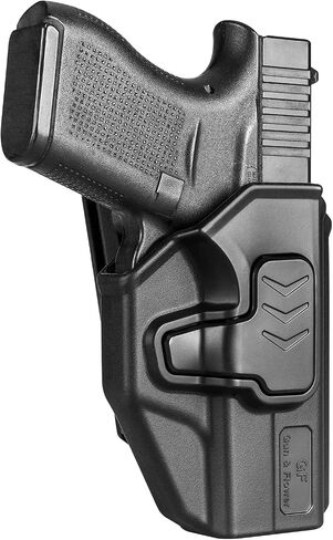 OWB Holster Compatible with Glock 43 / 43X (Fits Standard Models ONLY) – Not Compatible with 43X MOS or Rail Versions, 360 Degrees Adjustable Belt Clip, Fit 1.5''to 2.25''Belt, Level II Retention in Kuwait