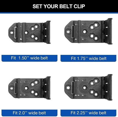 OWB Holster Compatible with Glock 43 / 43X (Fits Standard Models ONLY) – Not Compatible with 43X MOS or Rail Versions, 360 Degrees Adjustable Belt Clip, Fit 1.5''to 2.25''Belt, Level II Retention in Kuwait