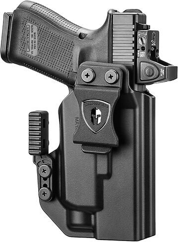 حافظة IWB، مناسبة لإصدار Glock 17/19 Gen3-5 & 19X/ 44/45 & G34 Gen4-5 & MOS مع تركيب WARRIORLAND MA1 أو MA2 فقط، قطع بصري، خيار اليد اليمنى / اليسرى (الحافظة فقط، MA1&MA2 غير متضمنة) in Saudi Arabia
