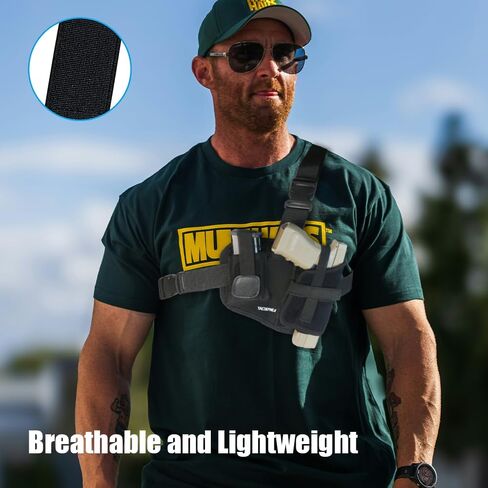Shoulder Holster – Universal Chest Holster for Pistols, Right-Hand Fit for Men, Fits Glock 19, 1911, Sig P365, M&P Shield, S&W – for Hiking, Hunting, Outdoor Use in Saudi Arabia