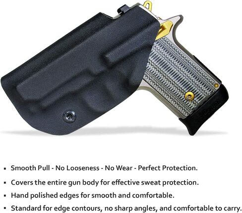 Sig P238 Holster IWB Kydex Holster Custom Fit: Sig Sauer P238 Pistol - Inside Waistband - Adj. Cant Retention - Cover Mag-Button - No Wear - No Jitter in Kuwait