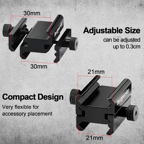 Metal Picatinny to Picatinny Rail Mount Clamp Adapter About 21mm-30mm Adjustable Width for Most Rails etc. in Saudi Arabia