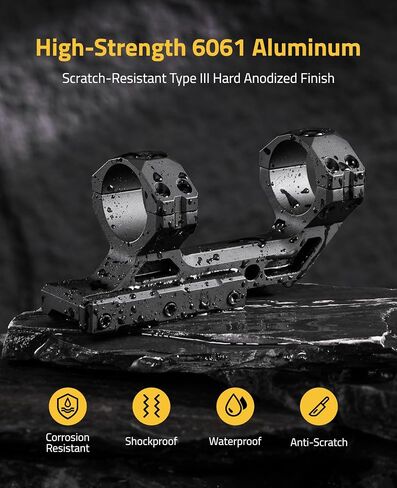 CVLIFE Precision Cantilever Scope Mount - Offset Dual Ring Scope Mount for Picatinny Rails - One Pieces in Saudi Arabia