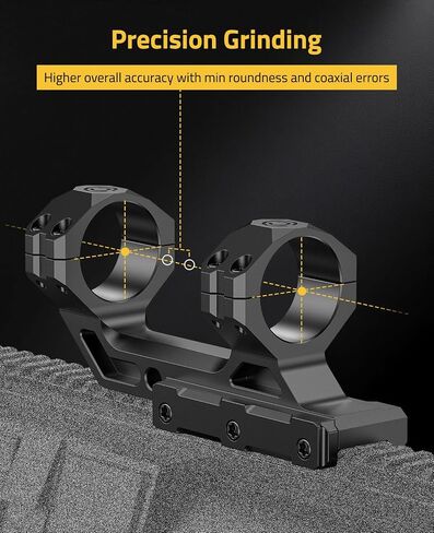 CVLIFE Precision Cantilever Scope Mount - Offset Dual Ring Scope Mount for Picatinny Rails - One Pieces in Saudi Arabia