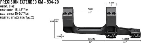 Vortex Optics Precision Extended Cantilever Riflescope Mounts in Saudi Arabia