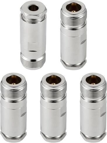 5 PCS N Female Kit Solder RF Connectors 50 ohm N Female Jack RF Coaxial Connector Adapter for RG8 VLMR400 RG213 RF Coax Cable in Saudi Arabia