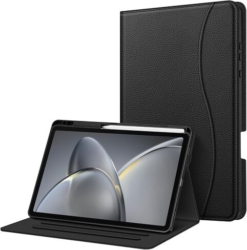 Fintie Case for Samsung Galaxy Tab S11 5G 11 Inch 2025 Model (SM-X730/X736B) with S Pen Holder, Multi-Angle Viewing Soft TPU Back Cover with Pocket, Auto Wake/Sleep, Black in Saudi Arabia