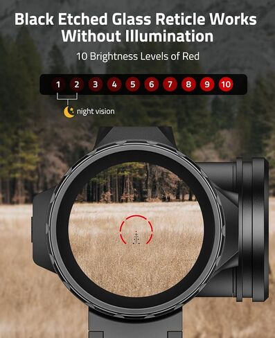 نطاق المنشور المضغوط CVLIFE 5X مع تقنية Motion Awake، و10 مستويات من شبك BDC المضيء باللون الأحمر، والتحكم الإلكتروني في الأزرار، وعدسات متعددة المغلفة بالكامل، وإعدادان للارتفاع in Saudi Arabia