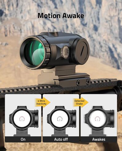 نطاق المنشور المضغوط CVLIFE 5X مع تقنية Motion Awake، و10 مستويات من شبك BDC المضيء باللون الأحمر، والتحكم الإلكتروني في الأزرار، وعدسات متعددة المغلفة بالكامل، وإعدادان للارتفاع in Saudi Arabia