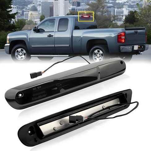 Headlight Assembly Set Compatible with 2007 2008 2009 2010 2011 2012 2013 Chevy Silverado 1500, 07-14 Silverado 2500HD 3500 Headlamp W/Wiring Harness & Bulbs, Chrome Housing Ambar Reflector in Saudi Arabia