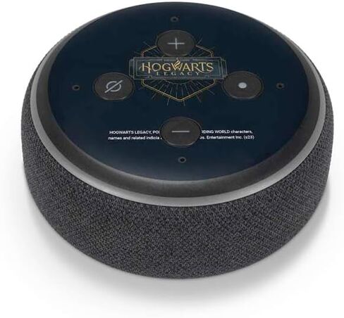 Skinit Decal Audio Skin Compatible with Amazon Echo Dot 3 - Officially Licensed Wizarding World Hogwarts Legacy Emblem Design in Saudi Arabia