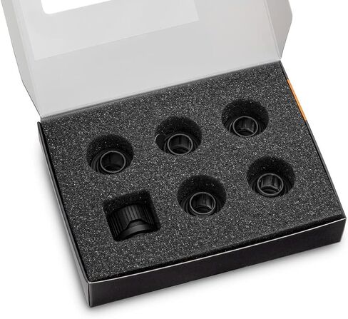تركيبات ضغط EKWB EK-Quantum Torque HDC-14 (12 حزمة) وحزمة أنابيب صلبة من الأكريليك مقاس 14 مم (500 مم × 8)، تيتانيوم ساتان in Kuwait