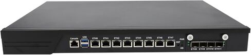 HUNSN 1U Firewall Appliance، OPNsense، Untangle، Sophos، Kerio، VPN، Network Rackmount، I5 7500، RJ10، 8 x I211 LAN، 4 x SFP+ 10GbE X710، 0 RAM، 0 تخزين، Barebone بدون نظام in Kuwait