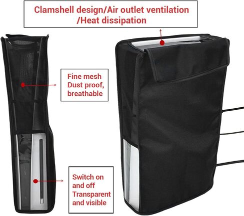 Vertical Mode Dust Cover for Slim Digital and Disc Edition, Dust Guard for for Slim Disc, Digital Console 2023, Protective Case Cover in Saudi Arabia