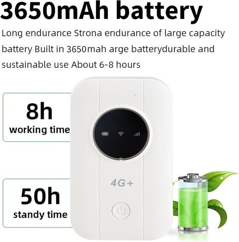 Generic بطاقة راوتر 4G مدمجة، راوتر واي فاي محمول يدعم 10 أجهزة إنترنت غير محدود بسرعة 150 ميجا بت في الثانية للجيب، جهاز نقطة اتصال متنقلة، مودم إنترنت لاسلكي صغير للسفر في السيارة (الولايات المتحدة) in Saudi Arabia