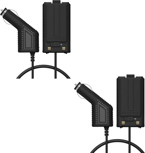 2 Pack BAOFENG UV-5RH Pro GPS Battery Eliminator Car Charger 12-24V for GM-5RH GMRS Radio Replacement K5Plus Two Way Radio Battery in Saudi Arabia