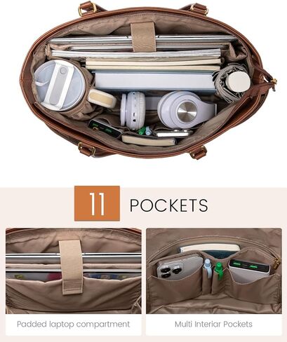 حقيبة كمبيوتر محمول للنساء من LOVEVOOK، حقائب عمل للكمبيوتر المحمول مقاس 15.6 بوصة للمعلم/الممرضة وحقيبة كمبيوتر كبيرة للمكتب in Kuwait