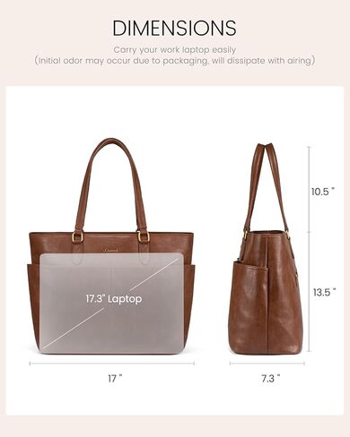 حقيبة كمبيوتر محمول للنساء من LOVEVOOK، حقائب عمل للكمبيوتر المحمول مقاس 15.6 بوصة للمعلم/الممرضة وحقيبة كمبيوتر كبيرة للمكتب in Kuwait