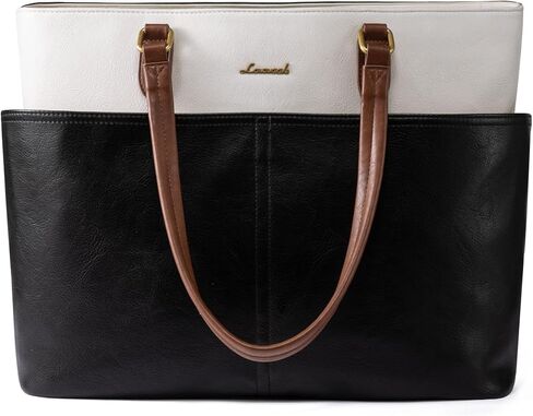 حقيبة كمبيوتر محمول للنساء من LOVEVOOK، حقائب عمل للكمبيوتر المحمول مقاس 15.6 بوصة للمعلم/الممرضة وحقيبة كمبيوتر كبيرة للمكتب in Kuwait