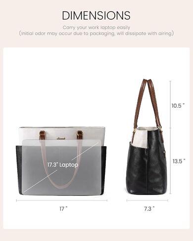 حقيبة كمبيوتر محمول للنساء من LOVEVOOK، حقائب عمل للكمبيوتر المحمول مقاس 15.6 بوصة للمعلم/الممرضة وحقيبة كمبيوتر كبيرة للمكتب in Kuwait