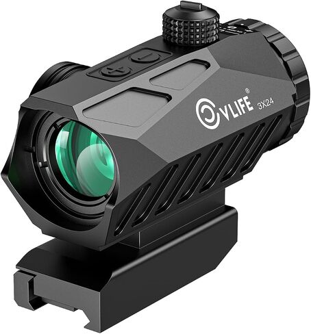 نطاق المنشور المضغوط CVLIFE المزود بتقنية Motion Awake، وشبكة نقطة دائرية مضيئة باللونين الأحمر والأخضر، والتحكم الإلكتروني في الأزرار، وعدسات متعددة الطبقات بالكامل، وإعدادان للارتفاع in Saudi Arabia