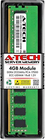 A-Tech 32GB Kit (2x16GB) RAM for QNAP TS-h886 NAS | DDR4 2133MHz PC4-17000 ECC-UDIMM 2Rx8 1.2V 288-Pin ECC Unbuffered DIMM Memory Upgrade in Saudi Arabia