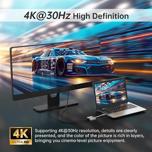 MT-VIKI 4K60HZ USB C Splitter Type-C on Dual HDMI Adapter 4 in 1 Supports W/PD 100W Charging Compatible for Windows MacBook etc. with USB 2.0 in Saudi Arabia