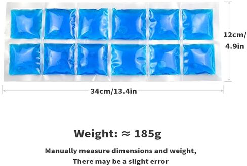 Flexible Ice Sheet 2-Pack - 4.9x13.4 Inch Reusable Freezer Packs for Lunch Box, Cooler, & Bags - Stay Flexible When Frozen, BPA Free, No Leak Gel Ice Packs for Food, Drinks, Work, BBQ, Camping in Saudi Arabia
