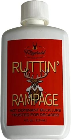 Fitzgerald Ruttin' Rampage Dominant Buck Lure, 4 fl oz, Premium Hunting Scent in Saudi Arabia