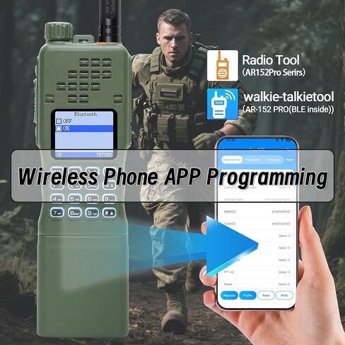 BAOFENG Radio AR-152 PRO Ham Radio Handheld 10W Rechargeable Walkie Talkies Long Range Two Way Radio NOAA Weather Radio with GPS,APP Programming Copy Frequency USB Charging Survival Radio(2 Pack) in Saudi Arabia