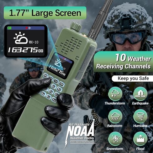 BAOFENG Radio AR-152 PRO Ham Radio Handheld 10W Rechargeable Walkie Talkies Long Range Two Way Radio NOAA Weather Radio with GPS,APP Programming Copy Frequency USB Charging Survival Radio(2 Pack) in Saudi Arabia