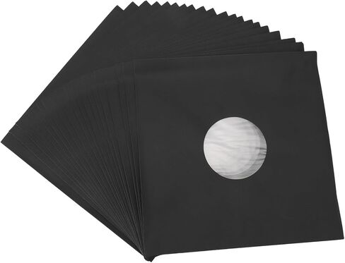 Dpofirs Record - Matte Black 350 GSM - 20 Pieces Thick Cardboard Covers for 12 Inch Panels Protective Sleeves for Collection in Saudi Arabia