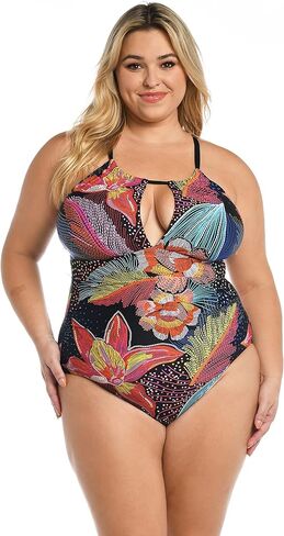 La Blanca Women's High Neck One Piece Swimsuit in Saudi Arabia
