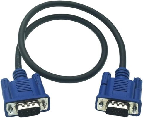 30 سنتيمتر 50 سنتيمتر كابل تجهيز مرئي ذكر إلى MaleBraided التدريع HDTV VGA الكمبيوتر التلفزيون عرض إشارة كابل قصير 0.3 متر/0.5 متر/1.5 متر (0.3 متر) in Saudi Arabia