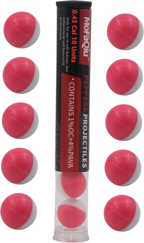 43 سعرة حرارية (1% OC+4% PAVA) كرات الفلفل، مسحوق نانوي، تصميم أخدود الكسر، لحام بالليزر، كرات مسحوق الفلفل، كرات الفلفل للدفاع عن النفس، كرات مكافحة الشغب بالفلفل، قاذفات كرات الفلفل المتوافقة مع All.43 Cal in Kuwait