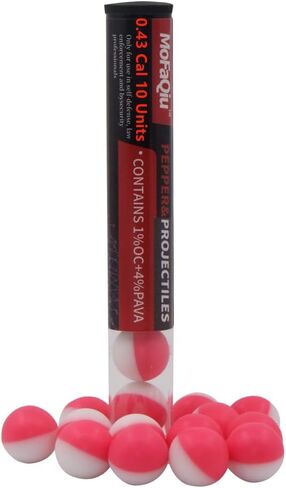 43 سعرة حرارية (1% OC+4% PAVA) كرات الفلفل، مسحوق نانوي، تصميم أخدود الكسر، لحام بالليزر، كرات مسحوق الفلفل، كرات الفلفل للدفاع عن النفس، كرات مكافحة الشغب بالفلفل، قاذفات كرات الفلفل المتوافقة مع All.43 Cal in Kuwait