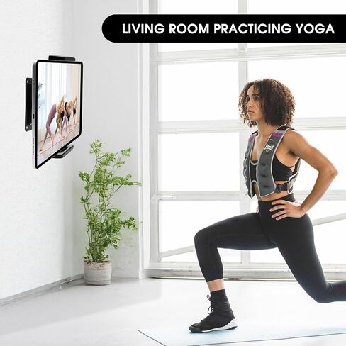 Tablet Wall Mount with 3*Universal Bases，360° Rotating iPad Wall Mount Holder,Compatible with 4.7"-13" iPad Pro Air Mini/Smartphone/eReader/Kindle Fire HD/Galaxy Tab in Saudi Arabia