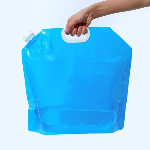 2 Pcs Collapsible Water Containers 5L Each, Portable Water Bag with Cap for Camping, Hiking, Picnic, Outdoor Hydration Use in Saudi Arabia