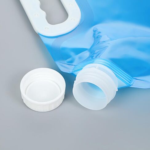 2 Pcs Collapsible Water Containers 5L Each, Portable Water Bag with Cap for Camping, Hiking, Picnic, Outdoor Hydration Use in Saudi Arabia