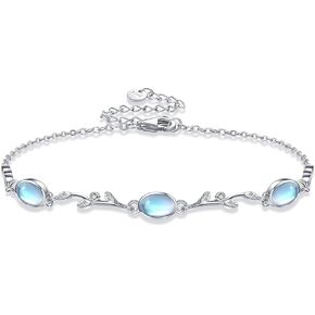 YFN Teardrop Moonstone Sterling Silver Bracelet - Moonstone Jewelry for Women in Saudi Arabia
