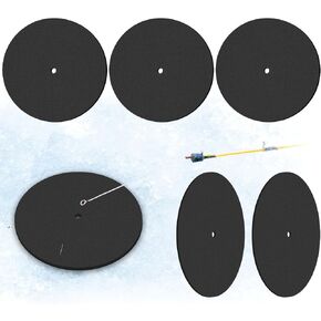 6 PCS Ice Fishing Hole يغطي 12 بوصة إكسسوارات الصيد العازل المعزول ترفع ثقب الغطاء غطاء ثقب للمنازل الشتوية المعدات in Kuwait