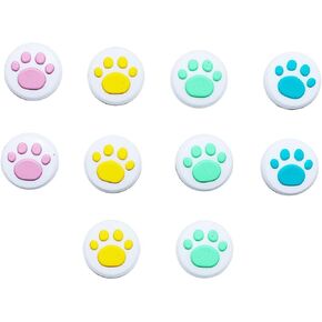 Angoily 10 قطع من قبعات قبضة الإبهام المصنوعة من السيليكون غطاء حماية لوحدات التحكم - تصميم لتعزيز الألعاب in Kuwait